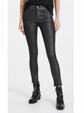 AG Adriano Goldschmied Luminous Gunmetal Shimmer Top